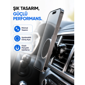 Manyetik Araç İçi Telefon Tutucu Güçlü Mıknatıslı