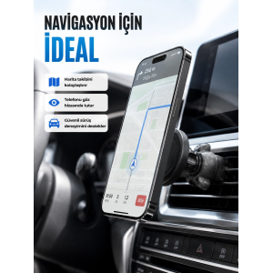 Manyetik Araç Telefon Tutucu Güçlü Mıknatıslı Havalandırma Atı