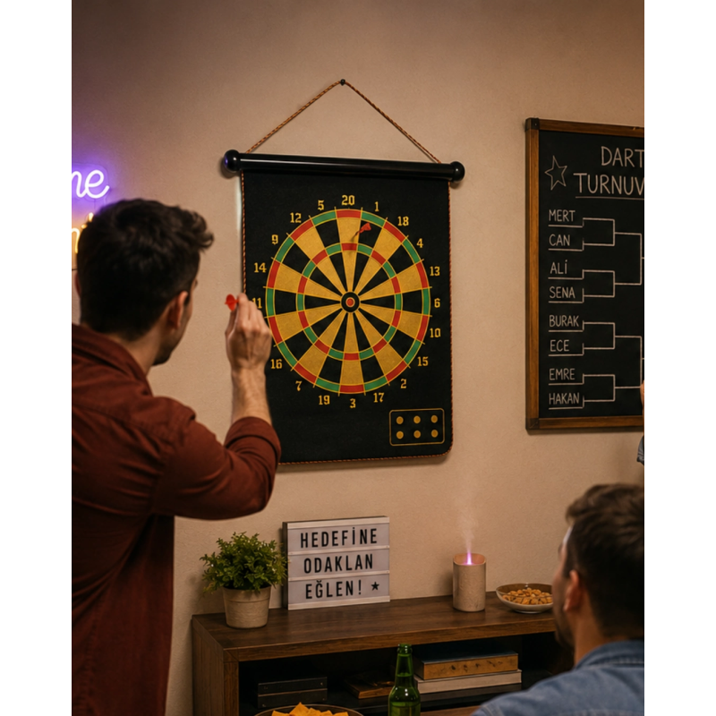 Manyetik Dart Oyunu Katlanabilir Güvenli Dart Seti 6 Ok Hediyeli Manyetik Dart Oyunu Katlanabilir Güvenli Dart Seti 6 Ok Hediyeli