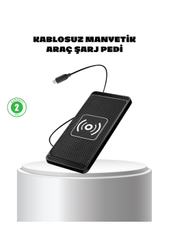 Manyetik Kablosuz Şarj Pedi 15w Hızlı Şarj Kaymaz Silikon Qi Destekli