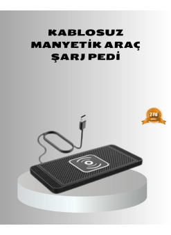 Manyetik Şarj Pedi 7.5w 10w 15w Hızlı Şarj Kaymaz Tabanlı