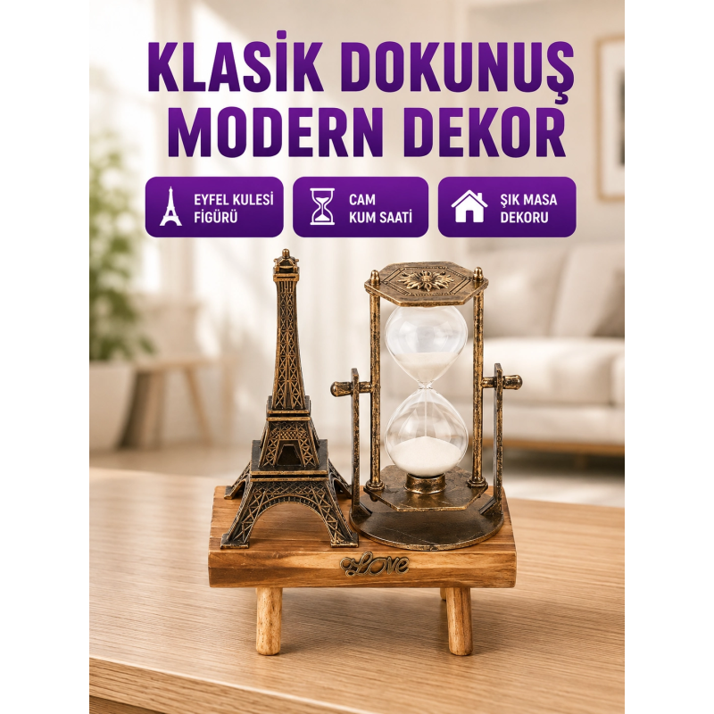 Masa Üstü Ahşap Kum Saati – Dekoratif, Dayanıklı Ve Şık Masa Üstü Ahşap Kum Saati – Dekoratif, Dayanıklı Ve Şık