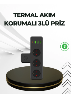 Masa Üstü Çoklu Priz Usb Ve Type-c Çıkışlı Güç Dağıtıcı