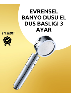 Masaj Ve Yağmur Modlu Çok İşlevli Paslanmaz Çelik Duş Başlığı