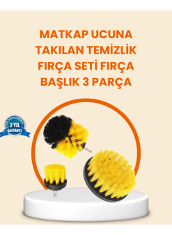 Matkap Ucu Fırça Seti Halı Fayans Zemin Temizliği