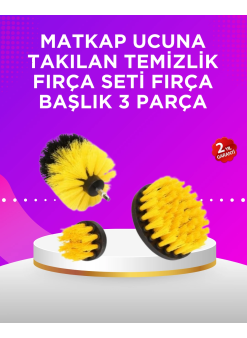 Matkap Ucu Temizlik Fırçası Seti Banyo Fayans Zemin İçin