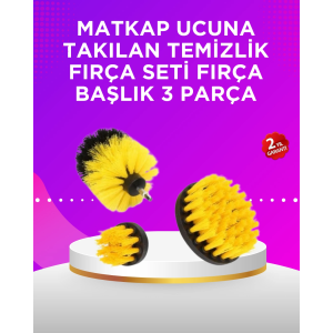 Matkap Ucu Temizlik Fırçası Seti Banyo Fayans Zemin İçin