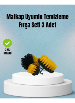 Matkap Uyumlu Temizlik Fırçası – Kablolu Ve Akülü Matkaplarla Kullanılabilir