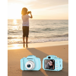 Mavi Hd Taşınabilir Mini Dijital Kamera Video Ve Fotoğraf Kayıt Özellikli