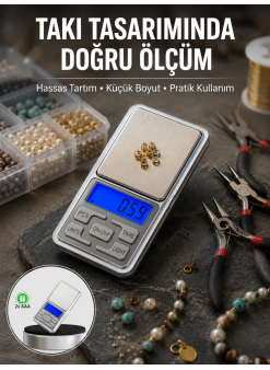 Mavi Işıklı Lcd Ekranlı Hassas Tartı Terazisi Yeni Nesil