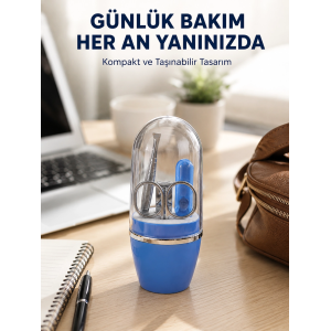 Mavi Kişisel Bakım Seti Cımbız Makas Tırnak Makası Ve Törpü