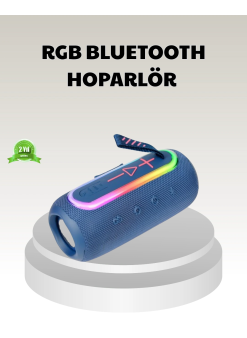 Mavi Taşınabilir Bluetooth Hoparlör Kompakt Tasarım Ve Güçlü Ses