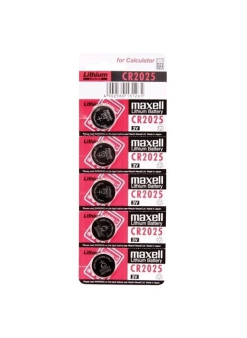 Maxell Cr2025 3v Lityum Düğme Pil 5'li Paket