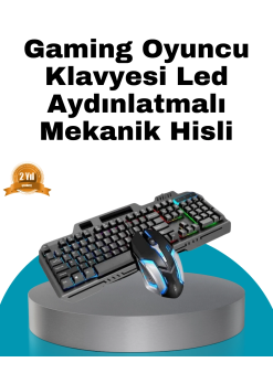 Mekanik  Seti – Led Işıklandırma Ve Ergonomik Mouse