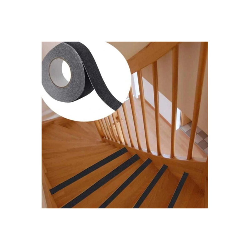 Merdiven Zemin Kaydırmaz Güçlü Bant Yapışkanlı Kaymaz Bant Siyah 25 Mm X 5 Metre Merdiven Zemin Kaydırmaz Güçlü Bant Yapışkanlı Kaymaz Bant Siyah 25 Mm X 5 Metre
