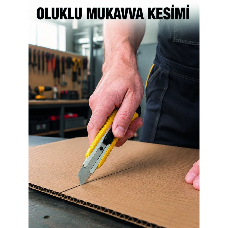 Metal Gövdeli 5’li Falçata Seti Profesyonel Maket Bıçağı Karton Koli Kesici Metal Gövdeli 5’li Falçata Seti Profesyonel Maket Bıçağı Karton Koli Kesici