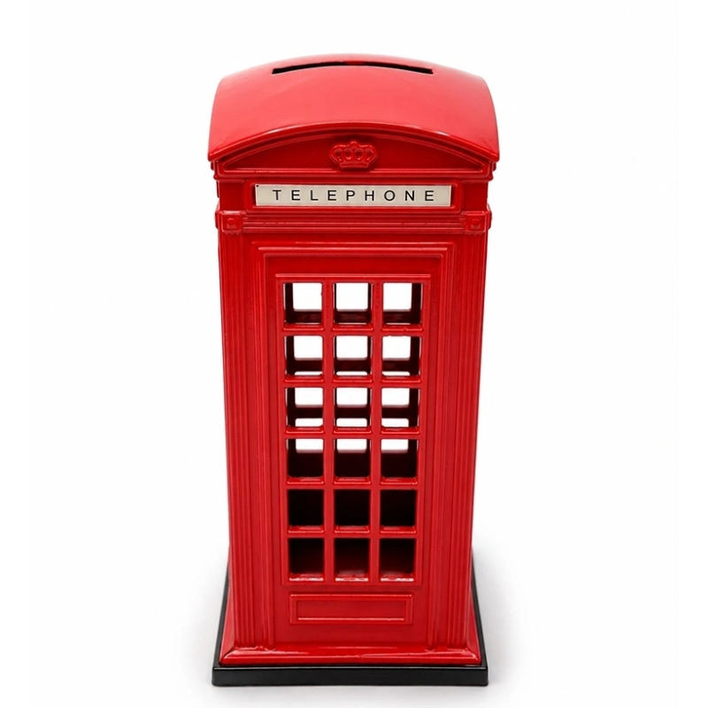 Metal Telefon Kulübesi Kumbara Alk5391 Metal Telefon Kulübesi Kumbara Alk5391