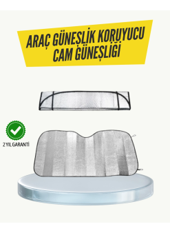Metalize Reflektörlü Katlanabilir Araç Güneşliği – Yüksek Performanslı Isı Ve Uv Koruması