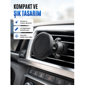 Mıknatıslı Araç İçi Telefon Tutucu Havalandırma Izgarası Telefon Standı