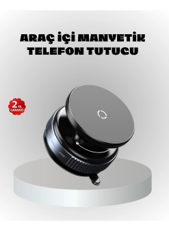 Mıknatıslı Araç Telefon Tutucu Vakum Teknolojili 360° Ayarlanabilir