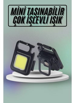 Mıknatıslı Parlak Led Işık 3 Fonksiyonlu Şarj Edilebilir Ledli Mini Taşınabilir