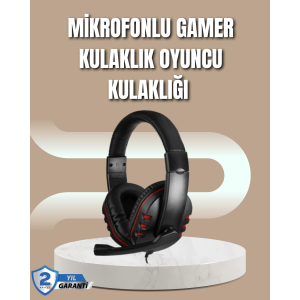 Mikrofonlu Oyun Kulaklığı – Mavi Işıklı, Uzun Süre Konforlu Kullanım