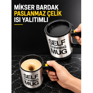 Mikser Bardak Paslanmaz Çelik Isı Yalıtımlı