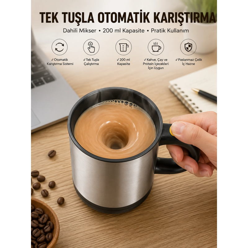 Mikser Kupa Yazılı Mug Bardak Karıştırma Özelliği Mikser Kupa Yazılı Mug Bardak Karıştırma Özelliği