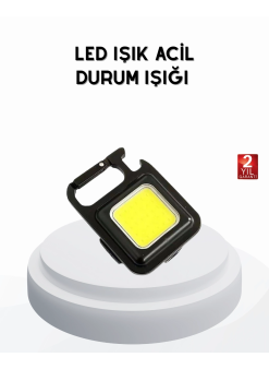 Mini 800 Lümen Led El Feneri – Usb Şarjlı, 3 Kademeli Işık, Şişe Açacaklı Taşınabilir Tasarım