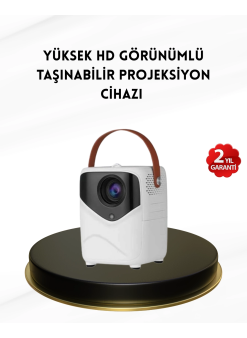 Mini Akıllı Projektör – 1080p Full Hd, 64gb Depolama, 2gb Ram, Uzaktan Kumanda Destekli