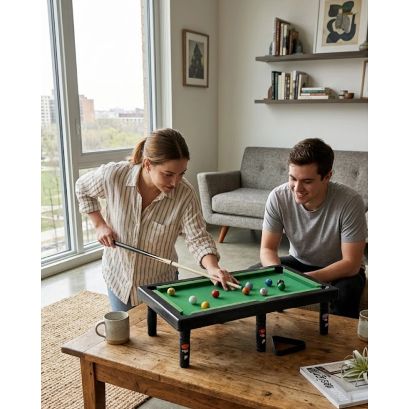 Mini Bilardo Masası Oyuncak Seti Çocuklar İçin Eğlenceli Masa Oyunu Mini Bilardo Masası Oyuncak Seti Çocuklar İçin Eğlenceli Masa Oyunu
