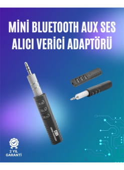 Mini Bluetooth Müzik Alıcısı | Ev & Araç Stereo Sistemlerine Kablosuz Bağlantı