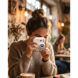 Mini Dijital Çocuk Kamerası Anında Baskı 5 Kalem 4 Kağıt Rulo Hediyeli