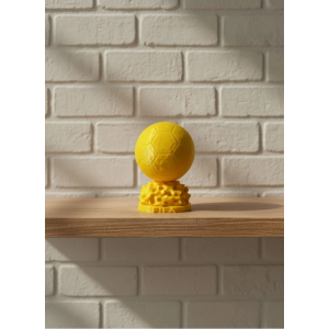 Mini Fıfa Futbol Topu Biblo Sarı Renk 10cm Spor Temalı Dekor