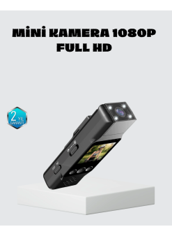 Mini Güvenlik Kamerası 1080p 3mp Fotoğraf 180° Ayarlanabilir Lens Usb Şarjlı