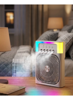 Mini Klima Fan Su Hazneli Usb Şarjlı Sessiz Masaüstü Soğutucu
