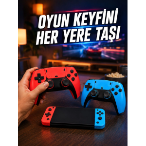 Mini Oyun Konsolu Çift Kablosuz Kontrolcü Hdmı Bağlantılı Oyun Cihazı