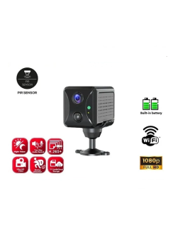Mini Pır Sensörlü Algılamalı Sesli Konuşmalı 1080p Hd Wifi Kamera