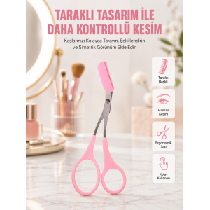 Mini Taraklı Kaş Düzeltici – Hassas Şekillendirme Ve Taşınabilir Tasarım