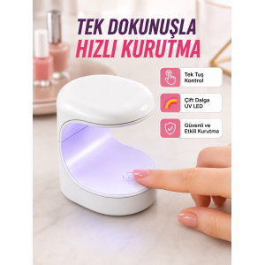 Mini Tırnak Kurutucu – Hızlı Kurutma İçin Uvled Işık Teknolojisi Yeni Nesil