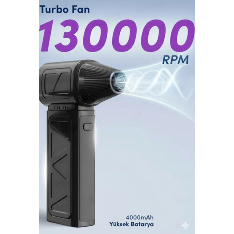 Mini Turbo Fan 130.000 Rpm Şarjlı 8000 Mah Batarya 4 Vitesli Taşınabilir Elektrikli Hava Üfleyici Kompresörü Mini Turbo Fan 130.000 Rpm Şarjlı 8000 Mah Batarya 4 Vitesli Taşınabilir Elektrikli Hava Üfleyici Kompresörü