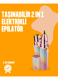 Mini Usb Şarjlı Elektrikli Epilatör – Kaş Ve Yüz Tüy Temizliği İçin 2'si 1 Arada