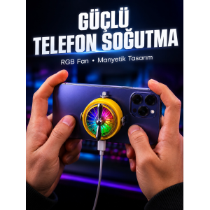 Mobil Lar İçin Rgb Işıklı Telefon Soğutucu