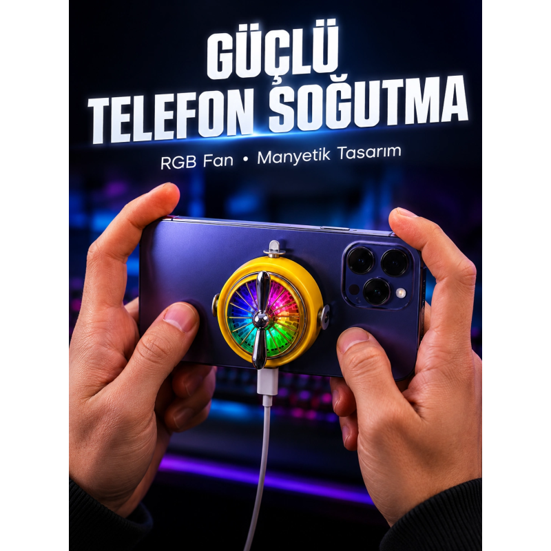 Mobil Lar İçin Rgb Işıklı Telefon Soğutucu Mobil Lar İçin Rgb Işıklı Telefon Soğutucu