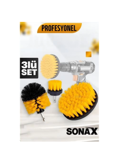 Matkap Fırçası - Matkap Ucuna Takılan Fırça Seti Sonax - Profesyonel Temizlik Fırçaları