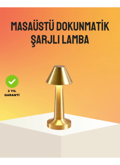 Modern Metal Masa Lambası 3 Işık Renkli Kademesiz Parlaklık Ayarlı