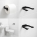 Modern Siyah Tuvalet Kağıtlığı Duvar Tipi Minimal Tasarım Peçetelik