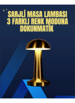 Modern Tasarım Şarjlı Masa Lambası – 1800 Mah Batarya
