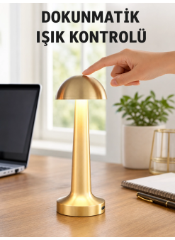 Modern Tasarım Şarjlı Masa Lambası – 1800 Mah Batarya Yeni Nesil