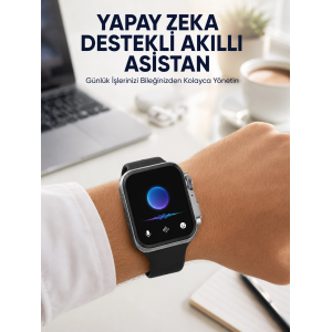 Modern Tasarımlı Akıllı Saat Uzun Pil Süresi Ve Net Ekran Yeni Nesil